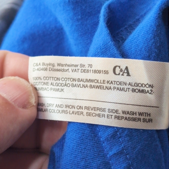 C&A Download Parkour HRLM Sz 182 XL Blue  Long Sleeve Shirt RARE - Picture 8 of 8